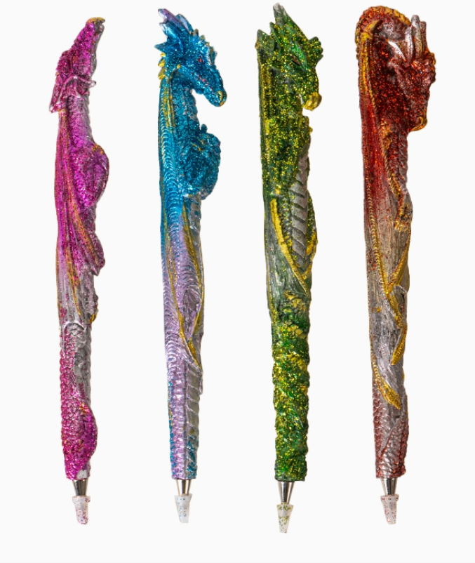 Glittery Dragon Ball-Point Pen