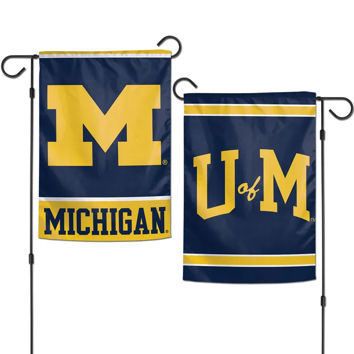 Michigan Wolverines 2-Sided Garden Flag 12.5x18"