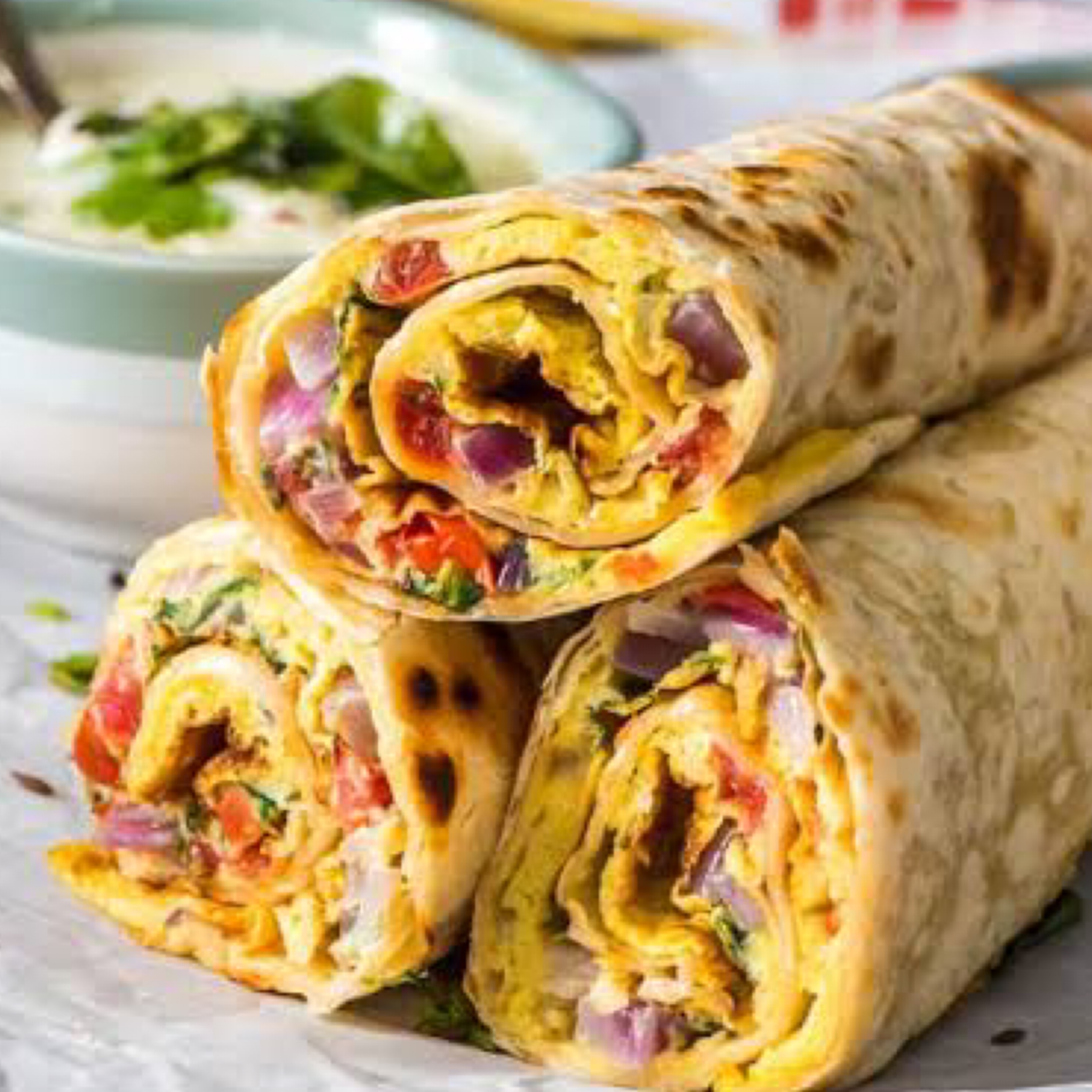 Omelette Paratha Roll