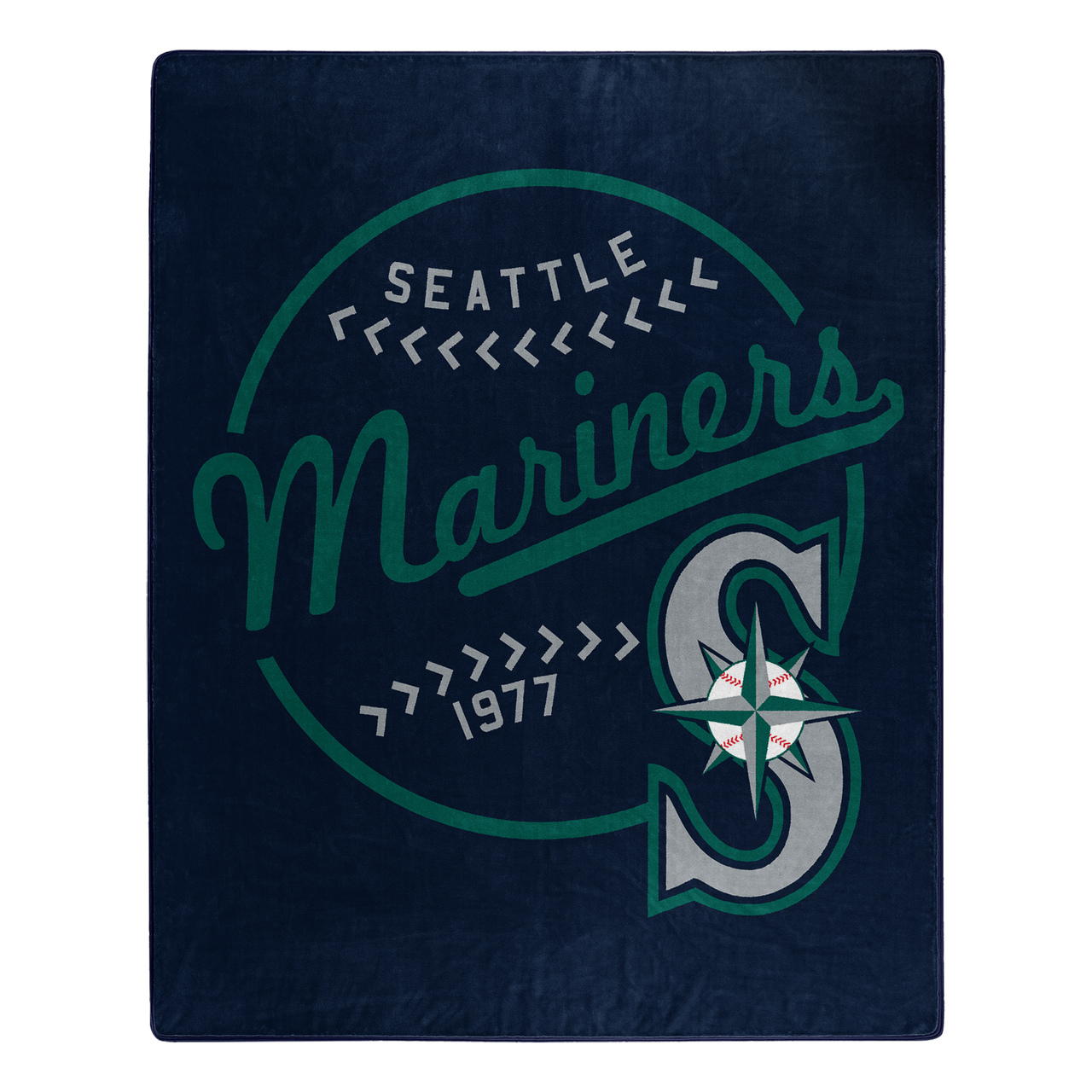 Seattle Mariners Moonshot Design Raschel Blanket