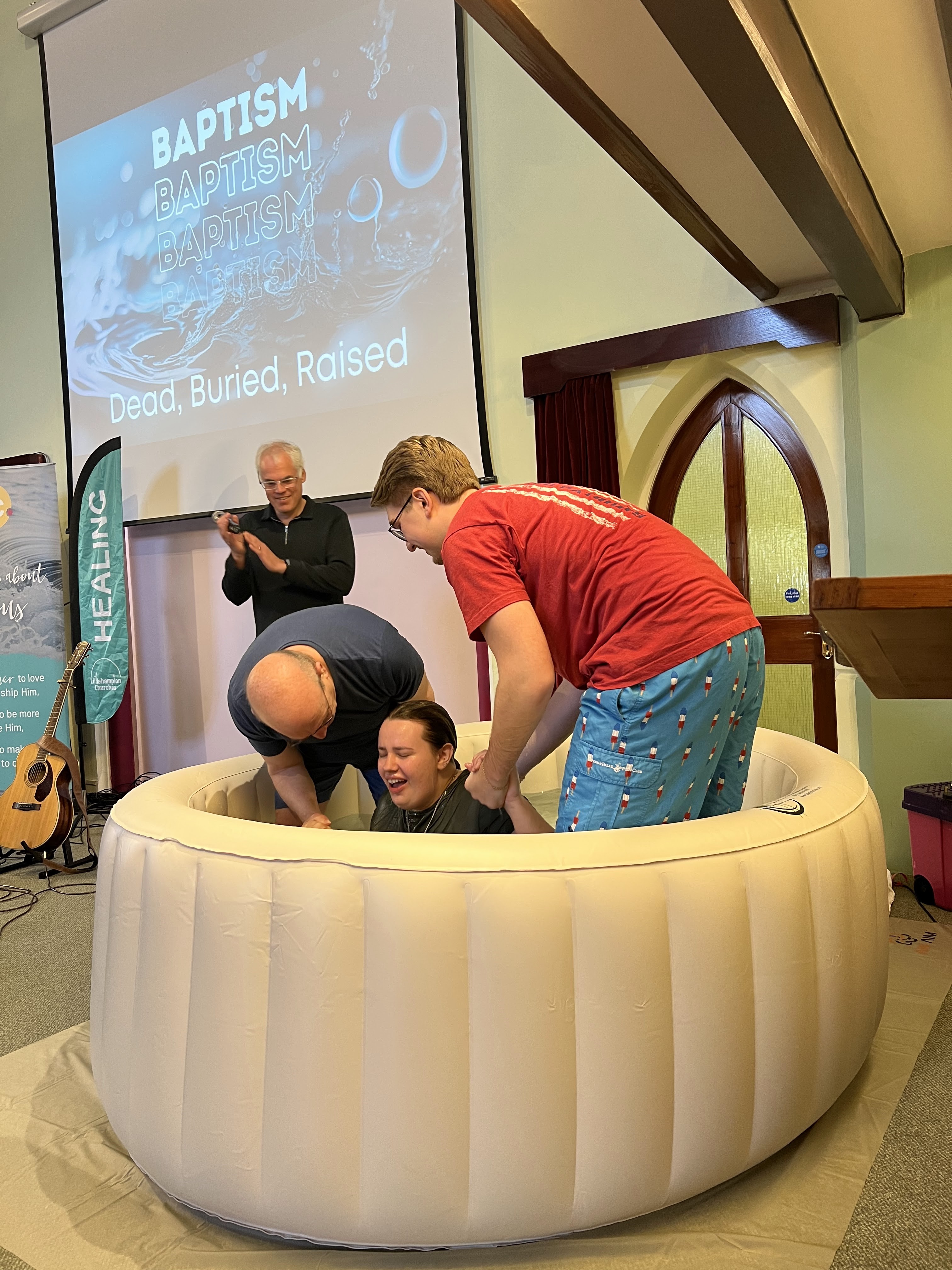 Inflatable Baptistry and Kit