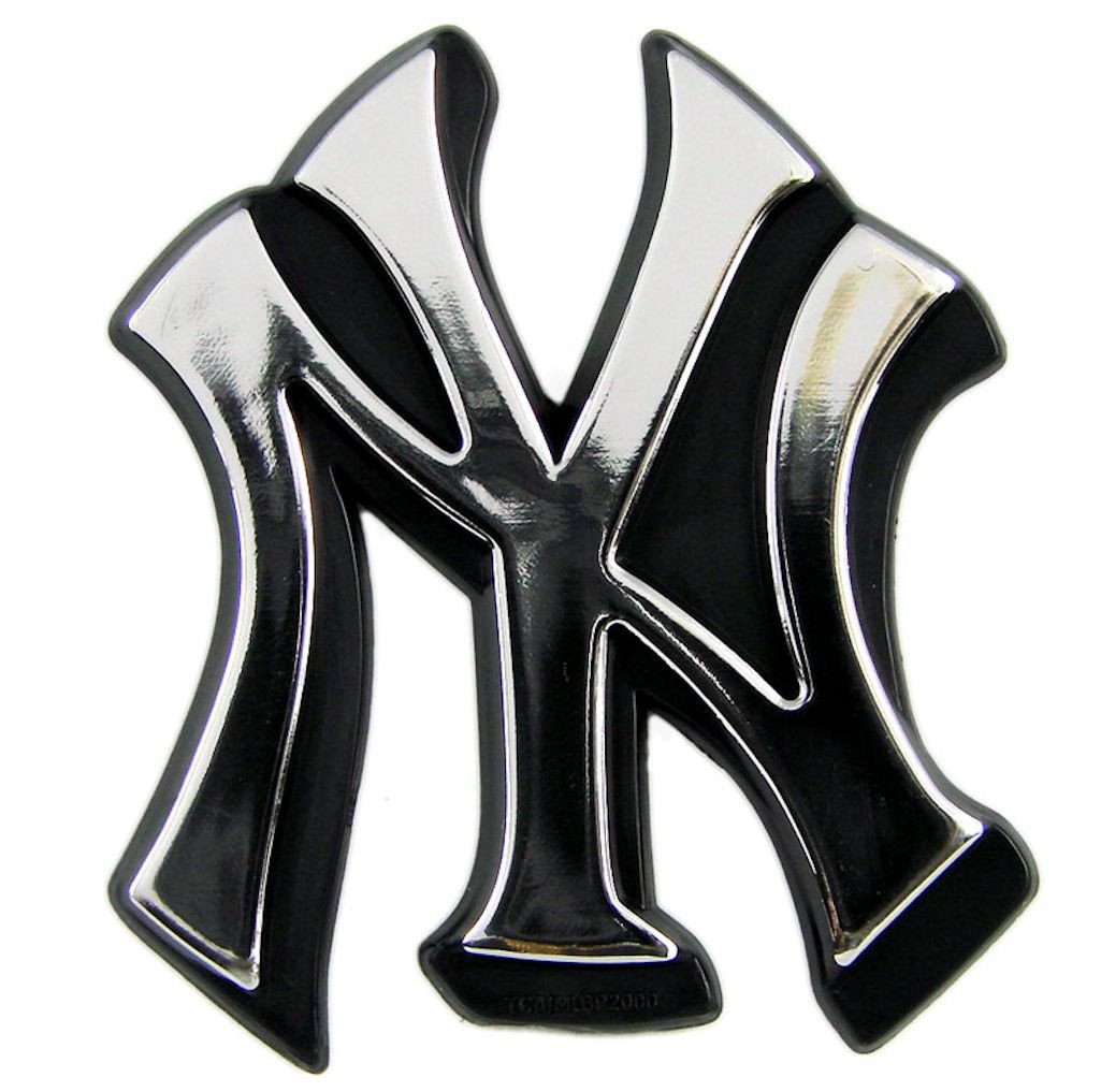 New York Yankees Silver Auto Emblem