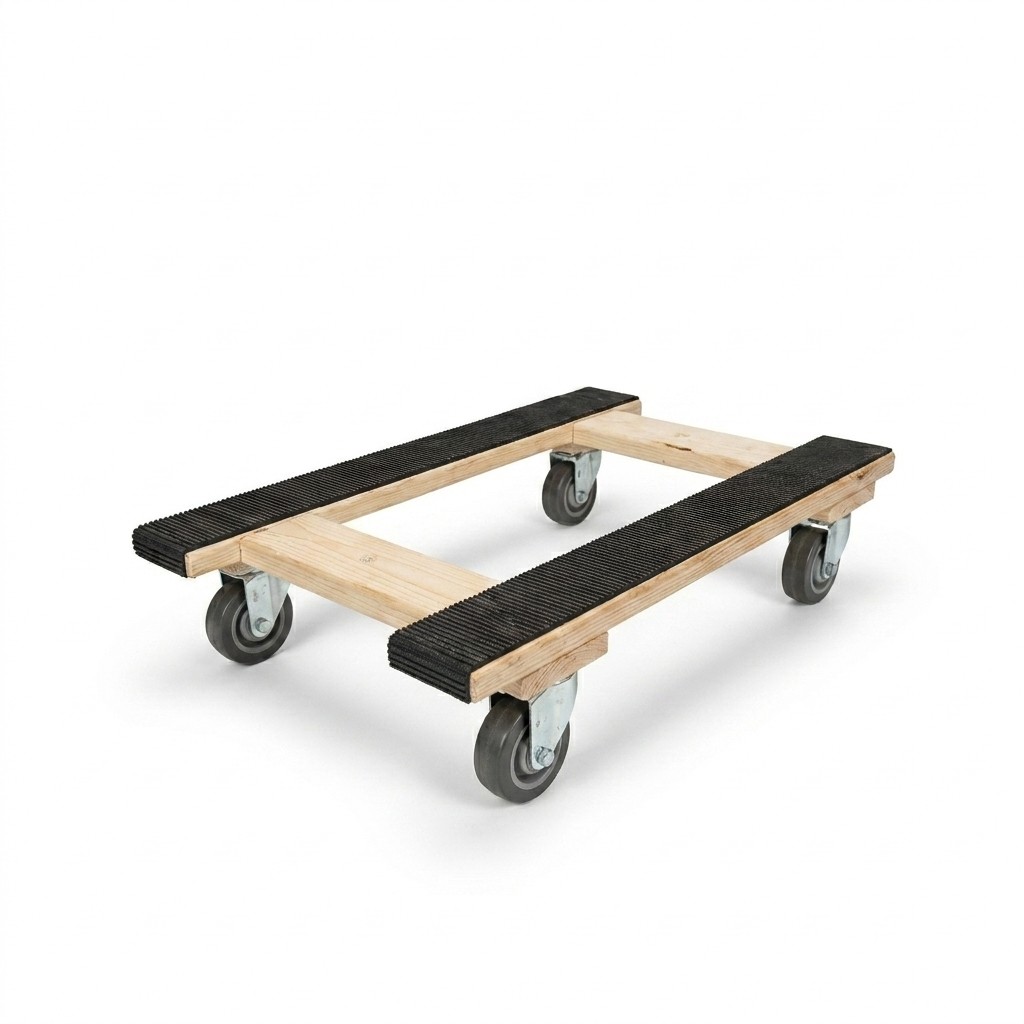 4-Wheel Wood Dolly