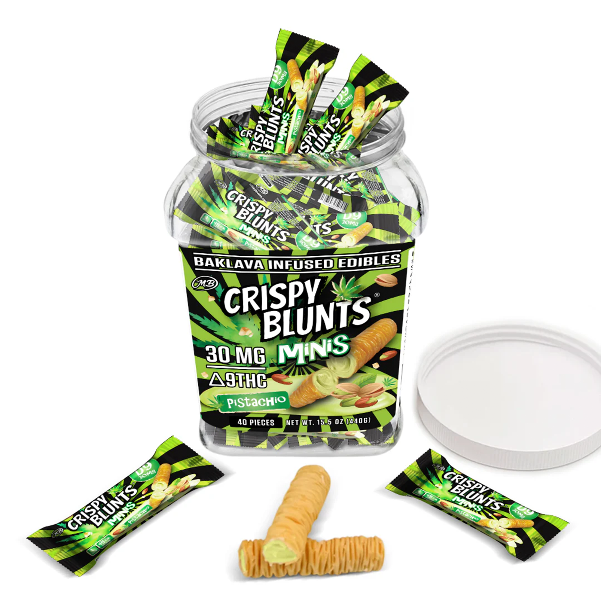 Crispy Blunts Minis Pistachio 30mg