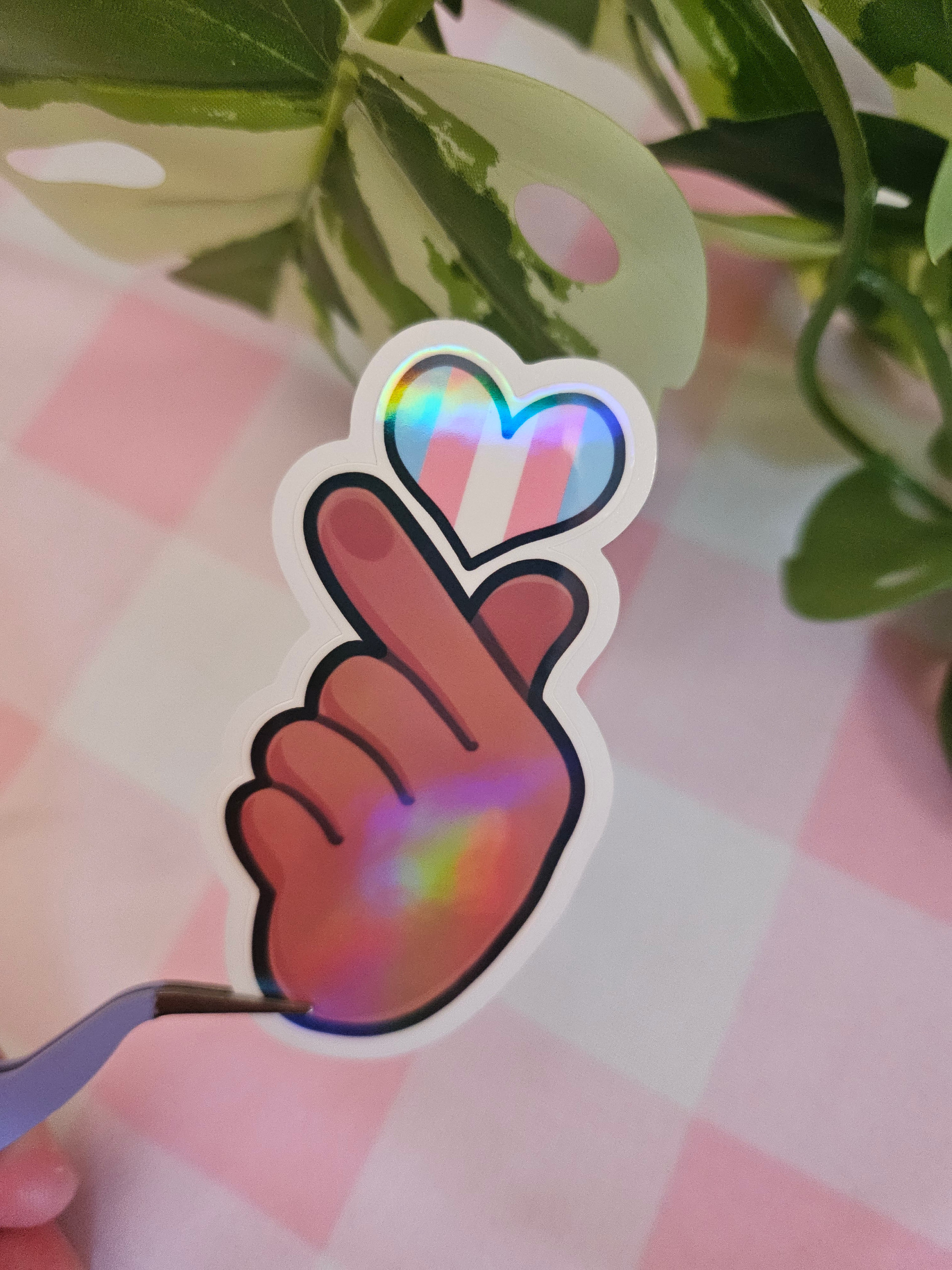 Hallyu Heart PRIDE Die Cut Sticker