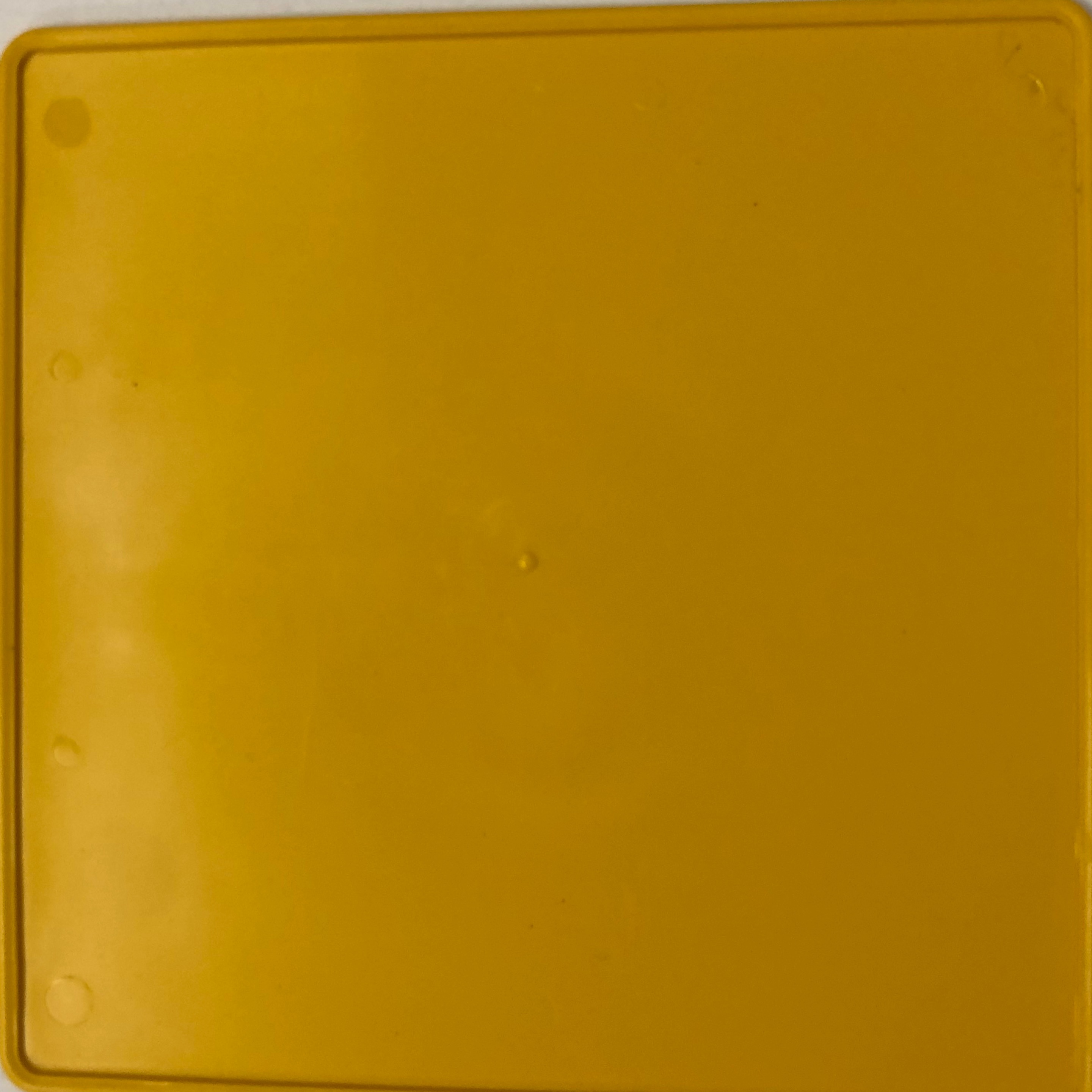 Number Plate - Yellow