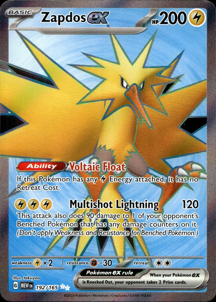 Zapdos ex - SV03.5 192/165