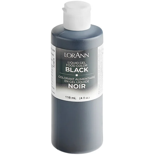 Black Liquid food coloring