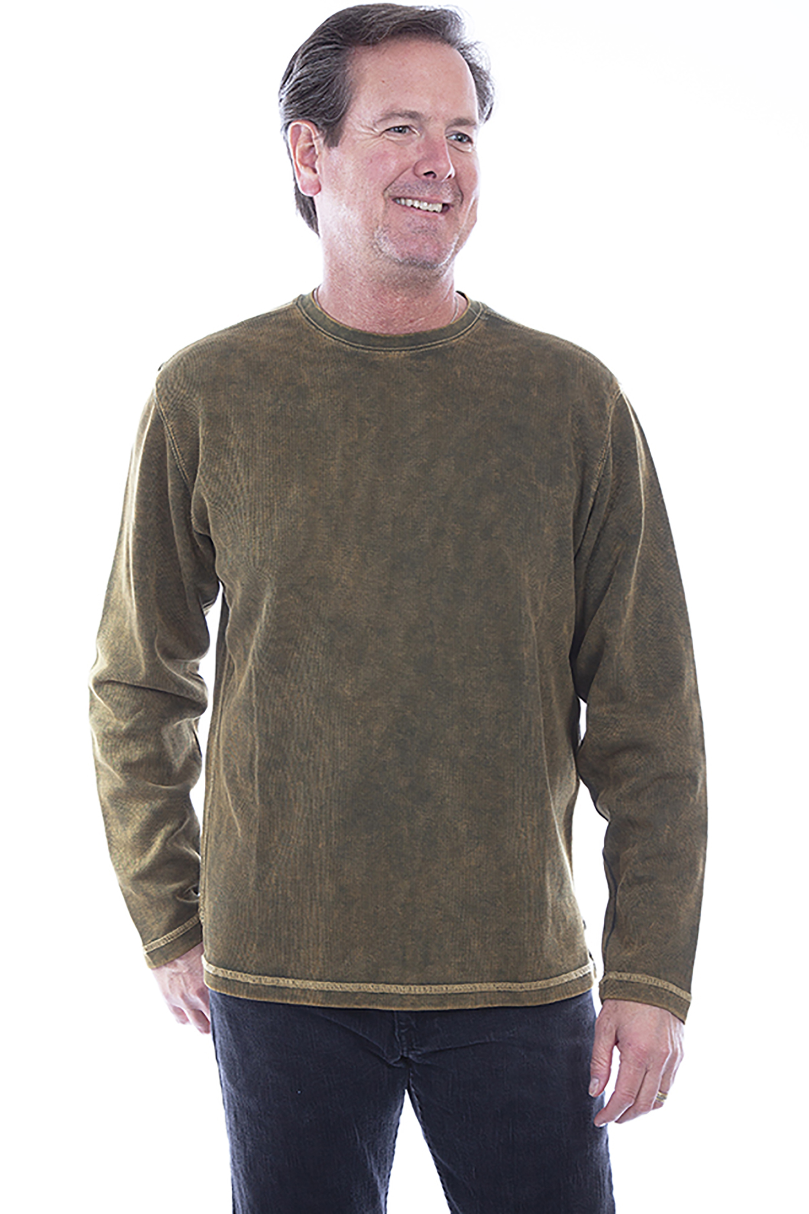 BEEFY COTTON RIB KNIT SHIRT XL-Mil