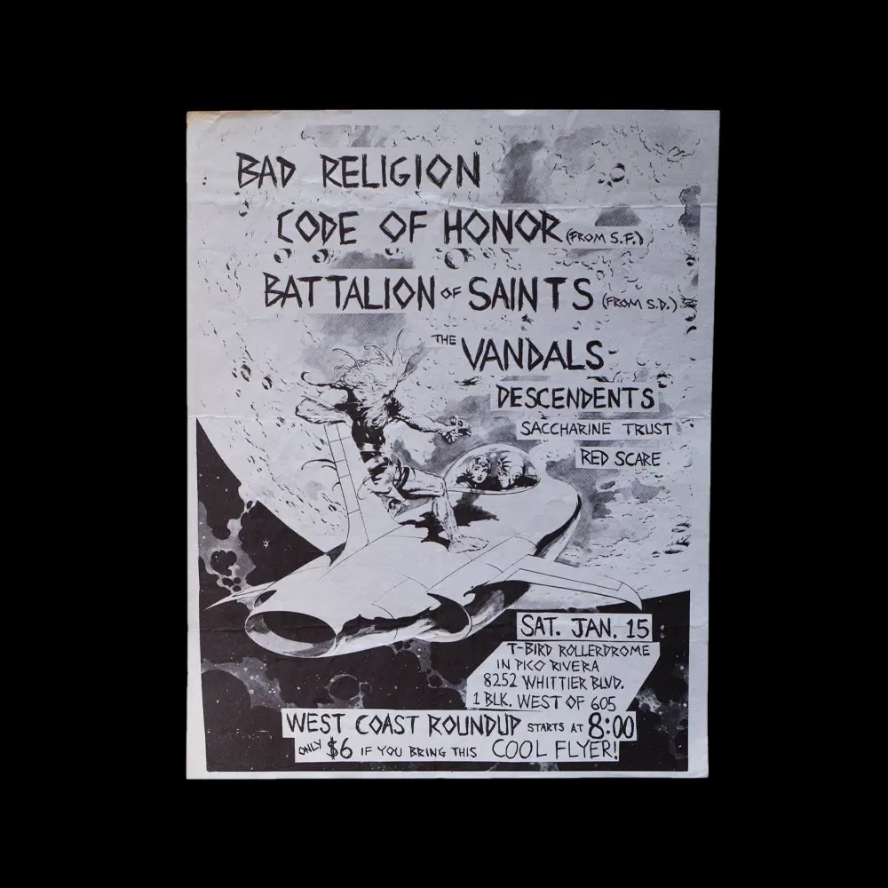 Bad Religion -- T-Bird Rollerdrome [Handbill]