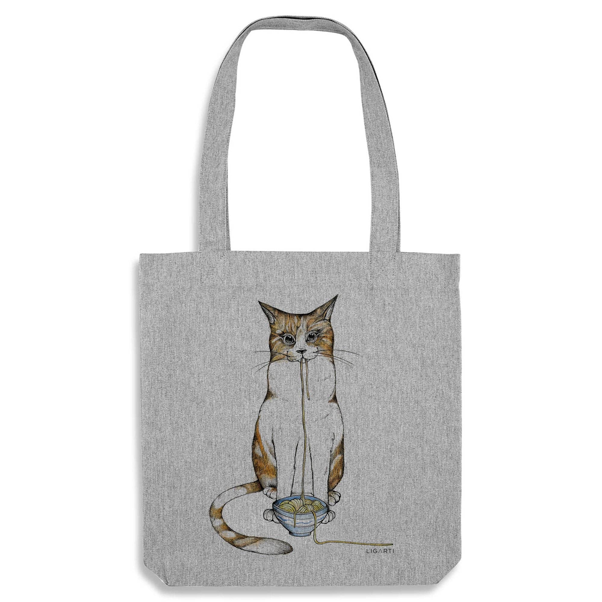 LIGARTI - Jute bag — ramen cat