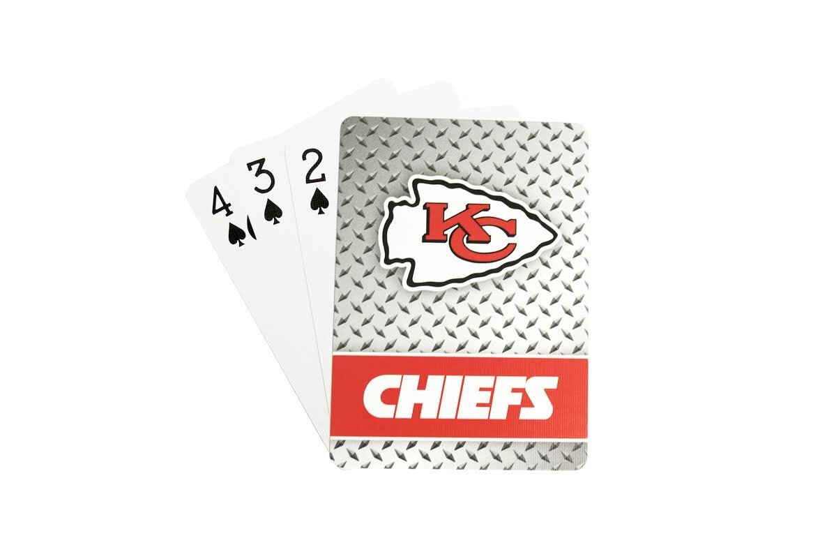 Kansas City Chiefs Diamond Plate Playing Cards