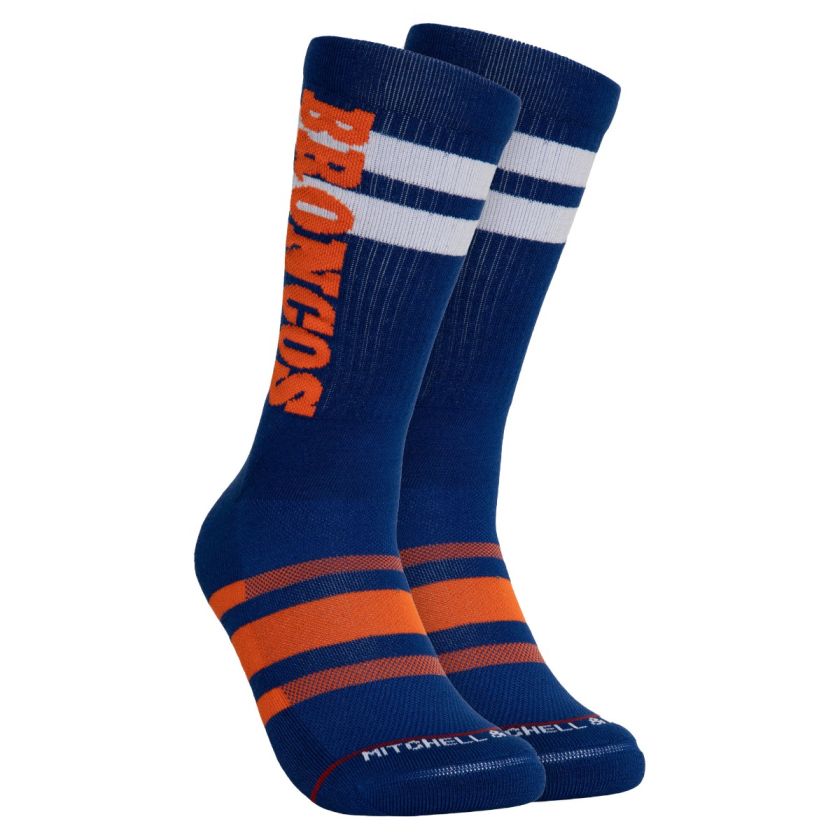 Denver Broncos Retro Mitchell and Ness Lateral Socks