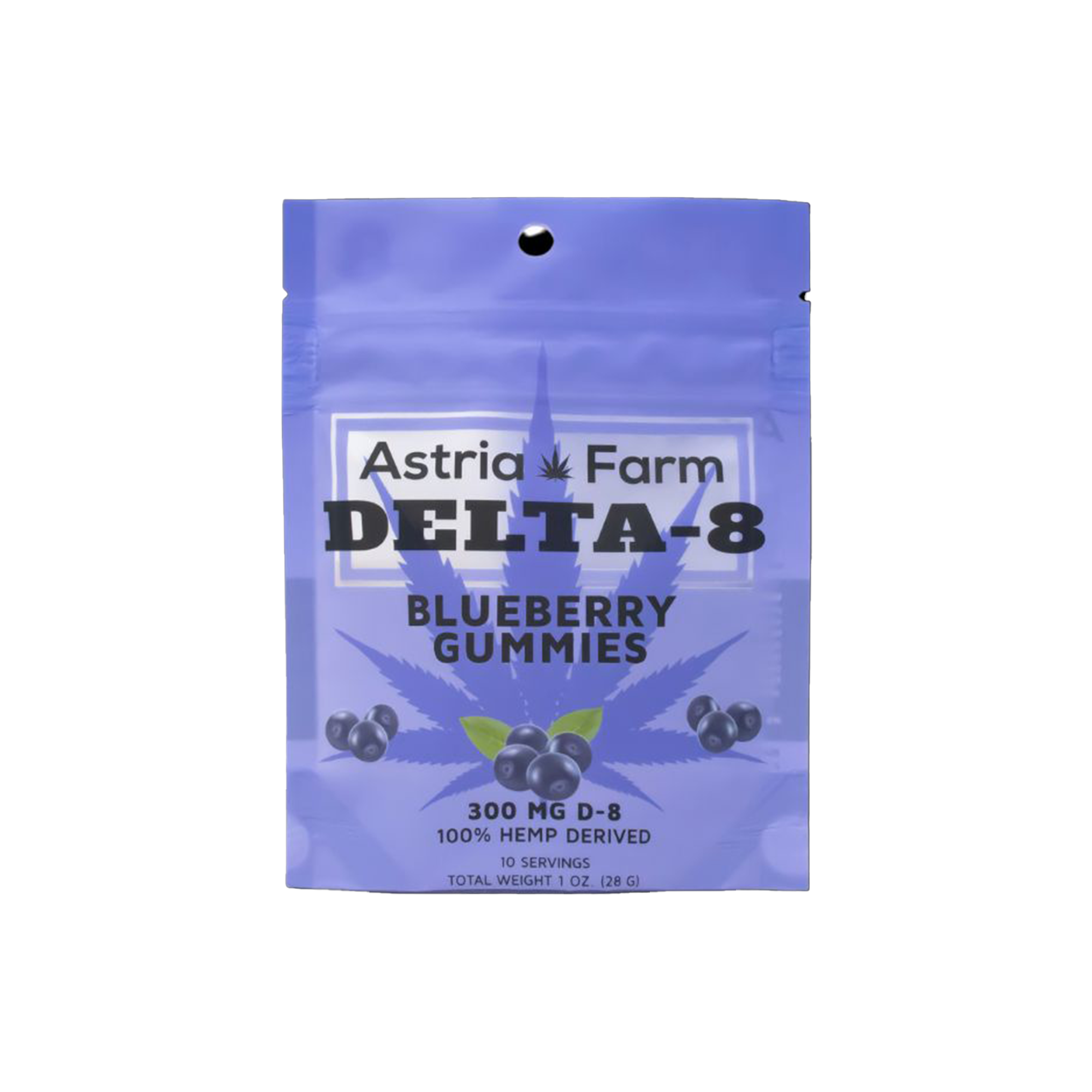 Astria Farm Blueberry Gummies D8 300mg