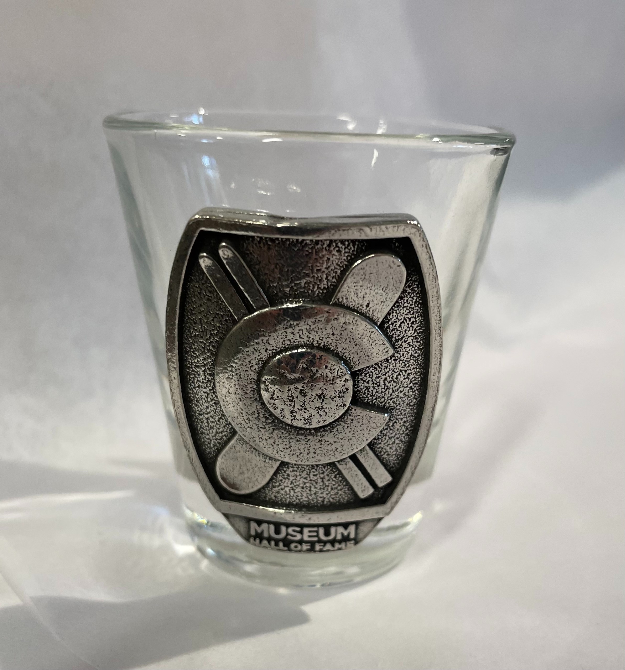 Colorado Snowsports Museum Pewter Logo Shot Glass