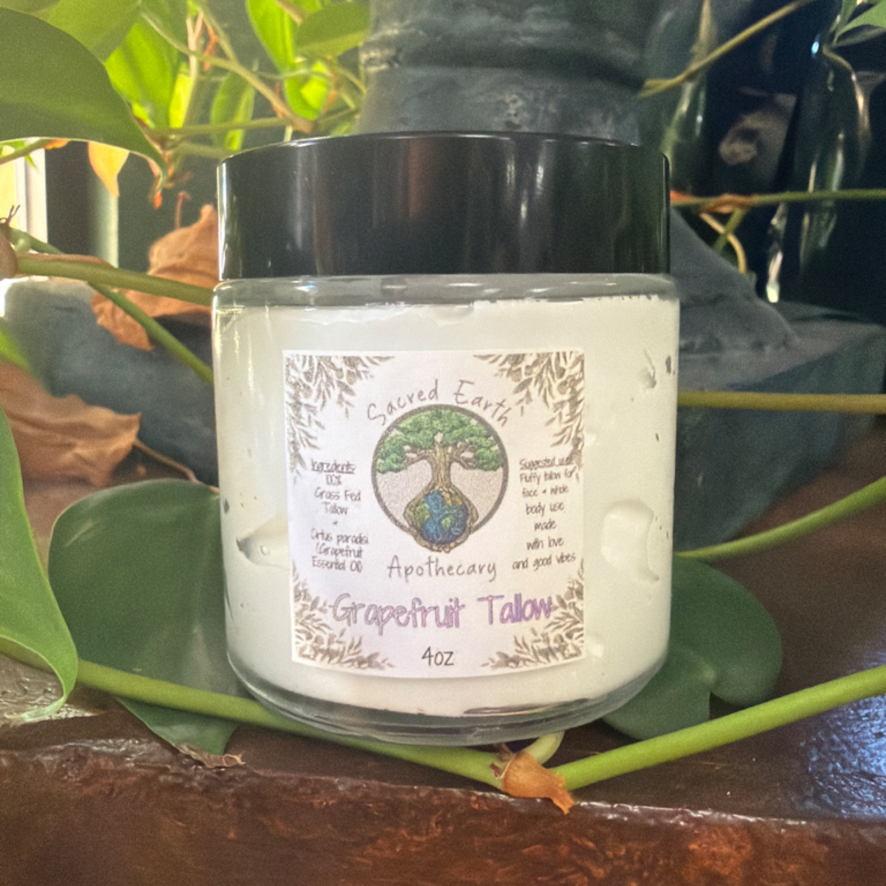 Sacred Earth Apothecary - 4oz Grapefruit Tallow 