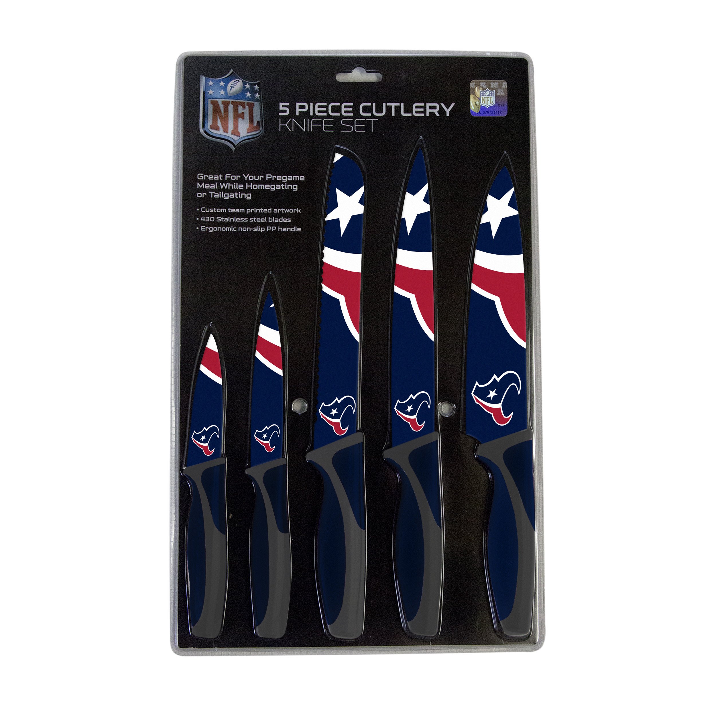 Houston Texans Kitchen Knife Set - 5 Pack