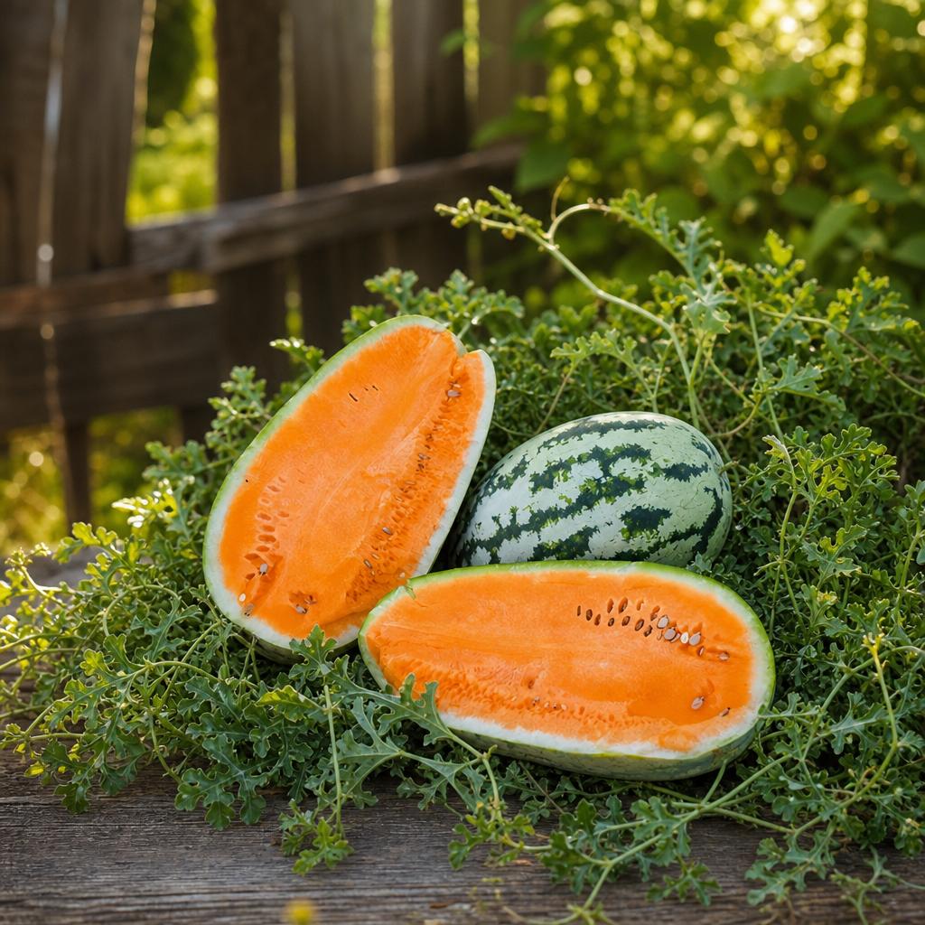 Watermelon Orangeglo - 2x Mini Plug Plants - Unusual Orange Heirloom