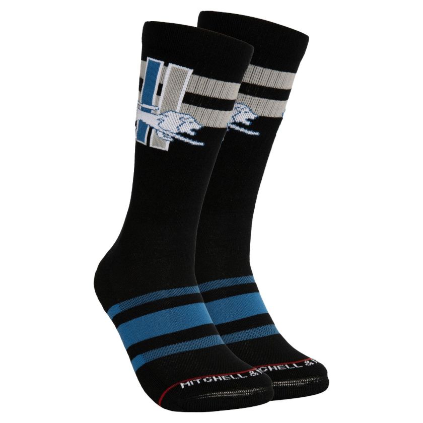 Detroit Lions Retro Mitchell and Ness Lateral Socks