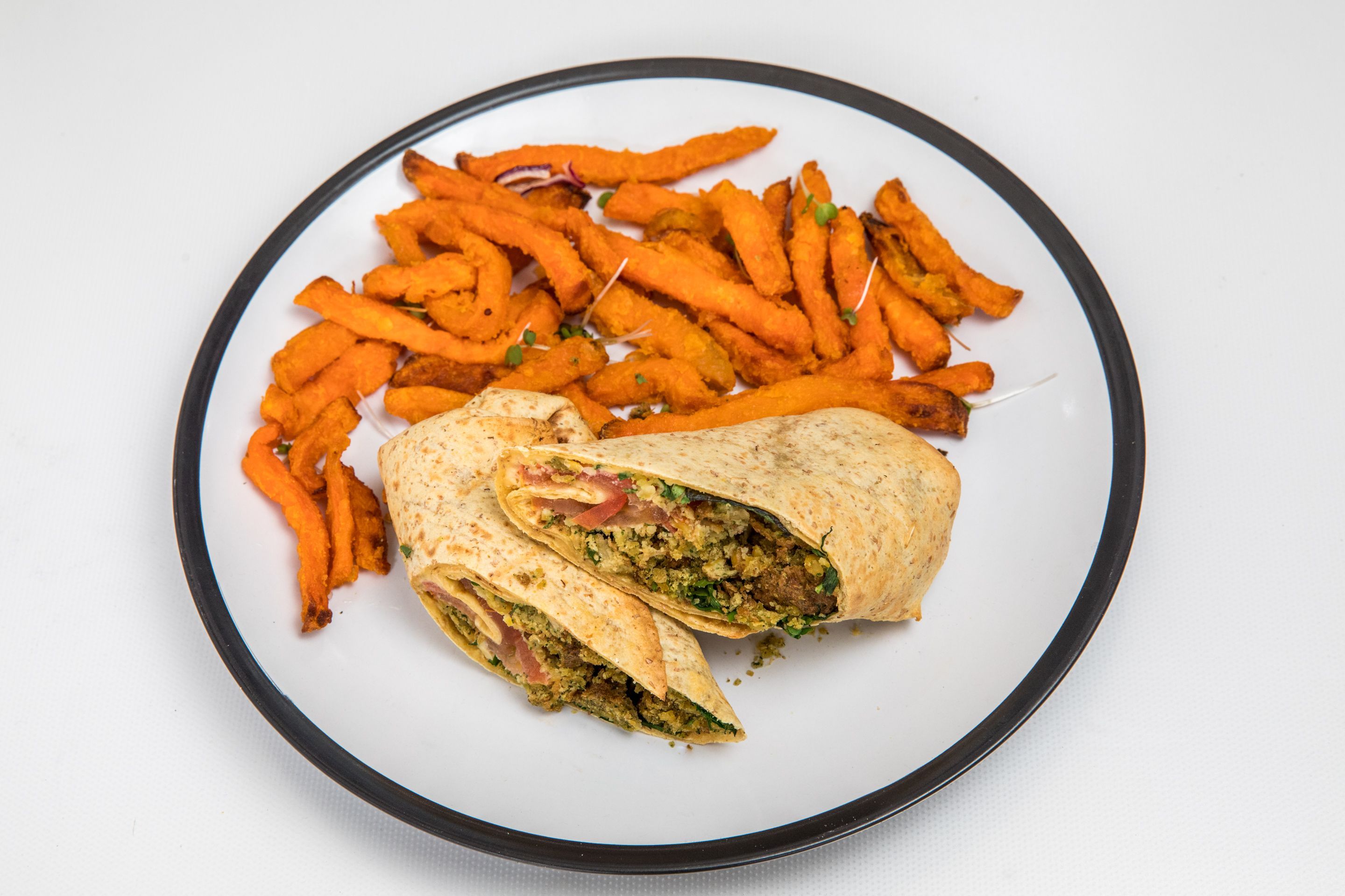 Grilled Falafel Hot Wrap