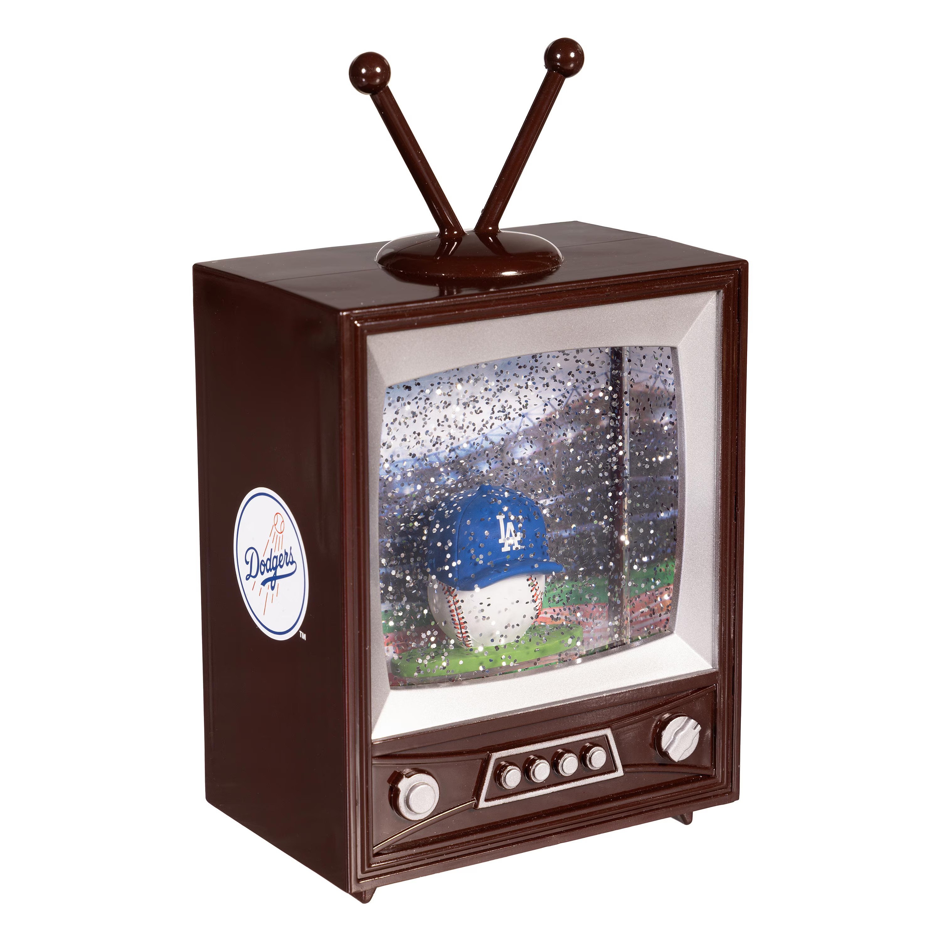 Los Angeles Dodgers Vintage TV Water Globe Lantern