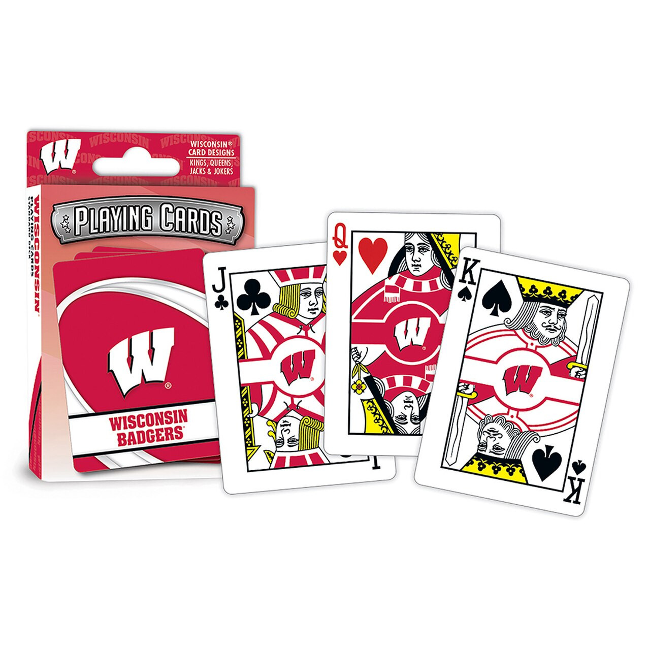Wisconsin Badgers Logo Playing Cards