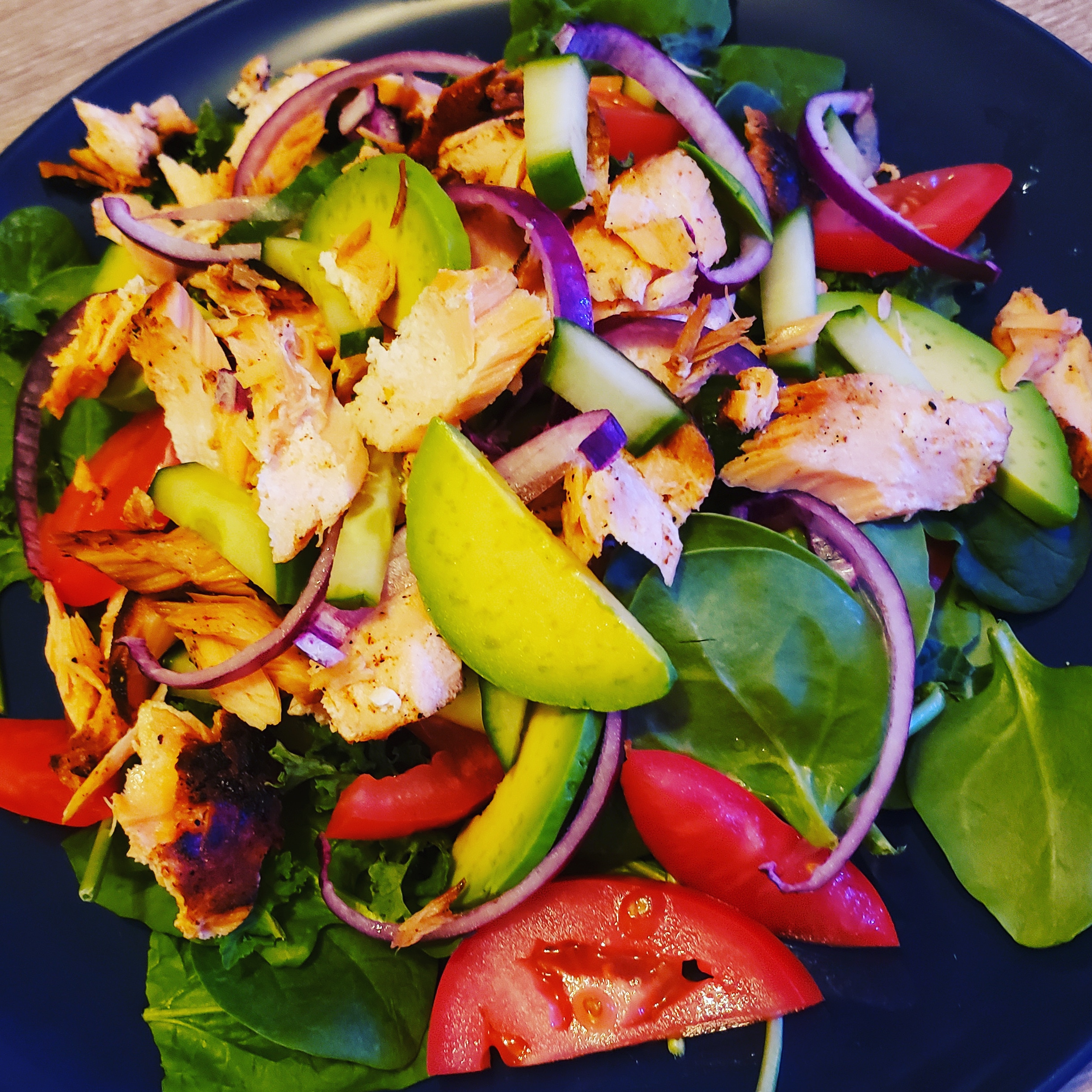 Blackened Salmon (salad)