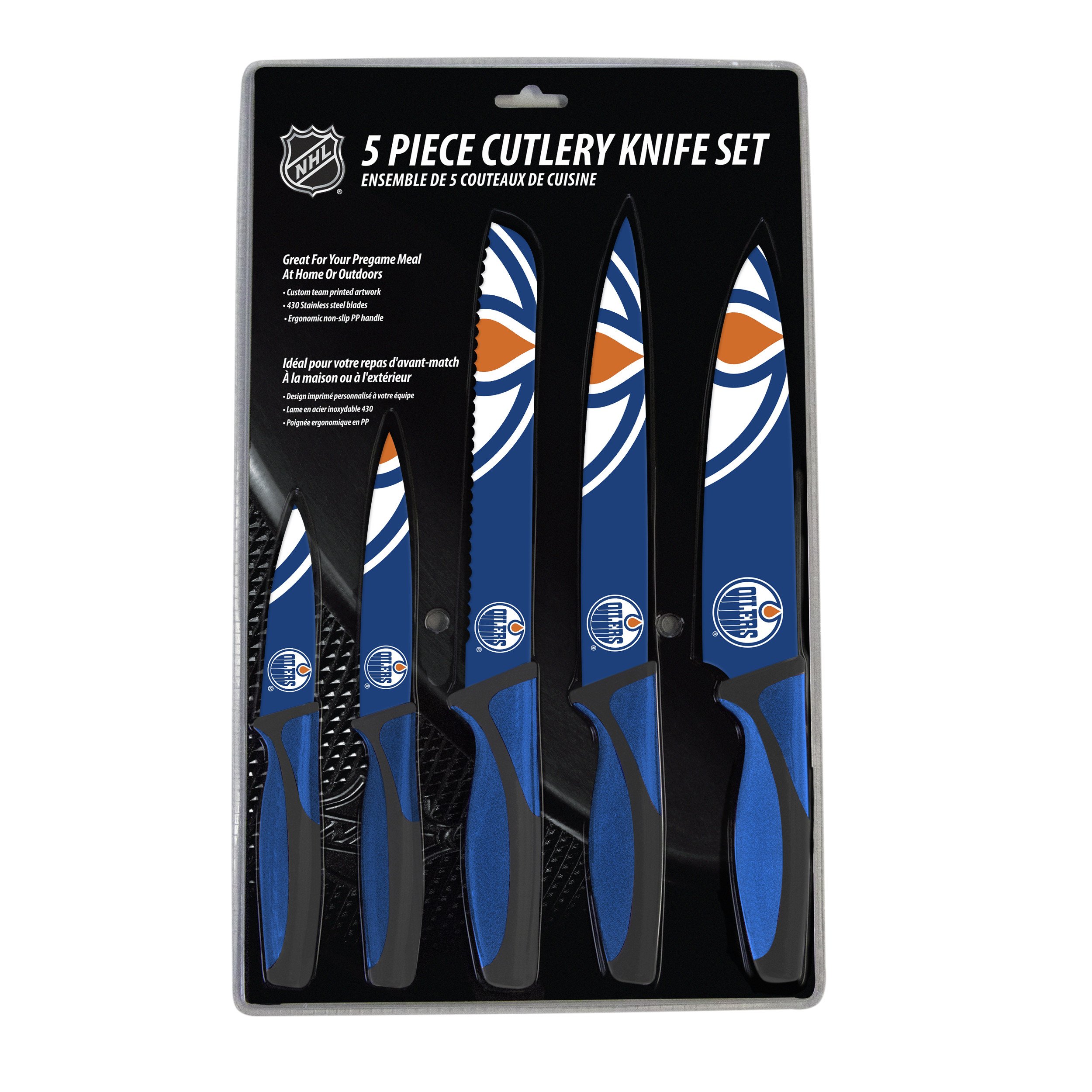 Edmonton Oilers Kitchen Knife Set - 5 Pack