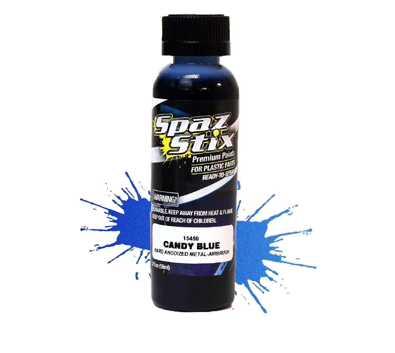 Candy Blue Hard Anodized Metal Airbrush 2oz 15450