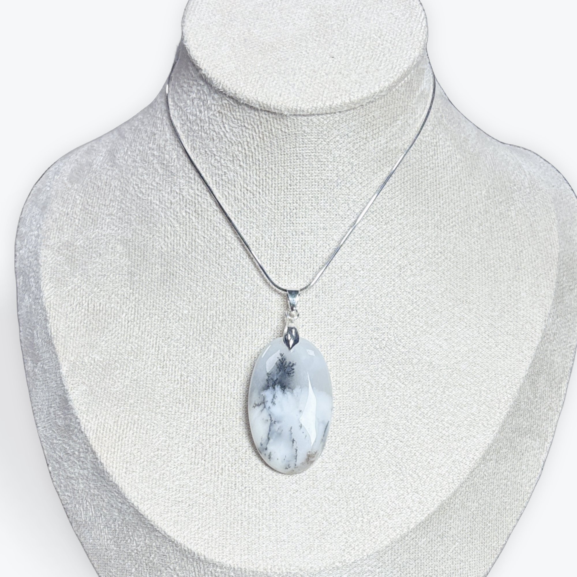 Pendentif Opale Merlinite - Agate Dendritique — stock Valence