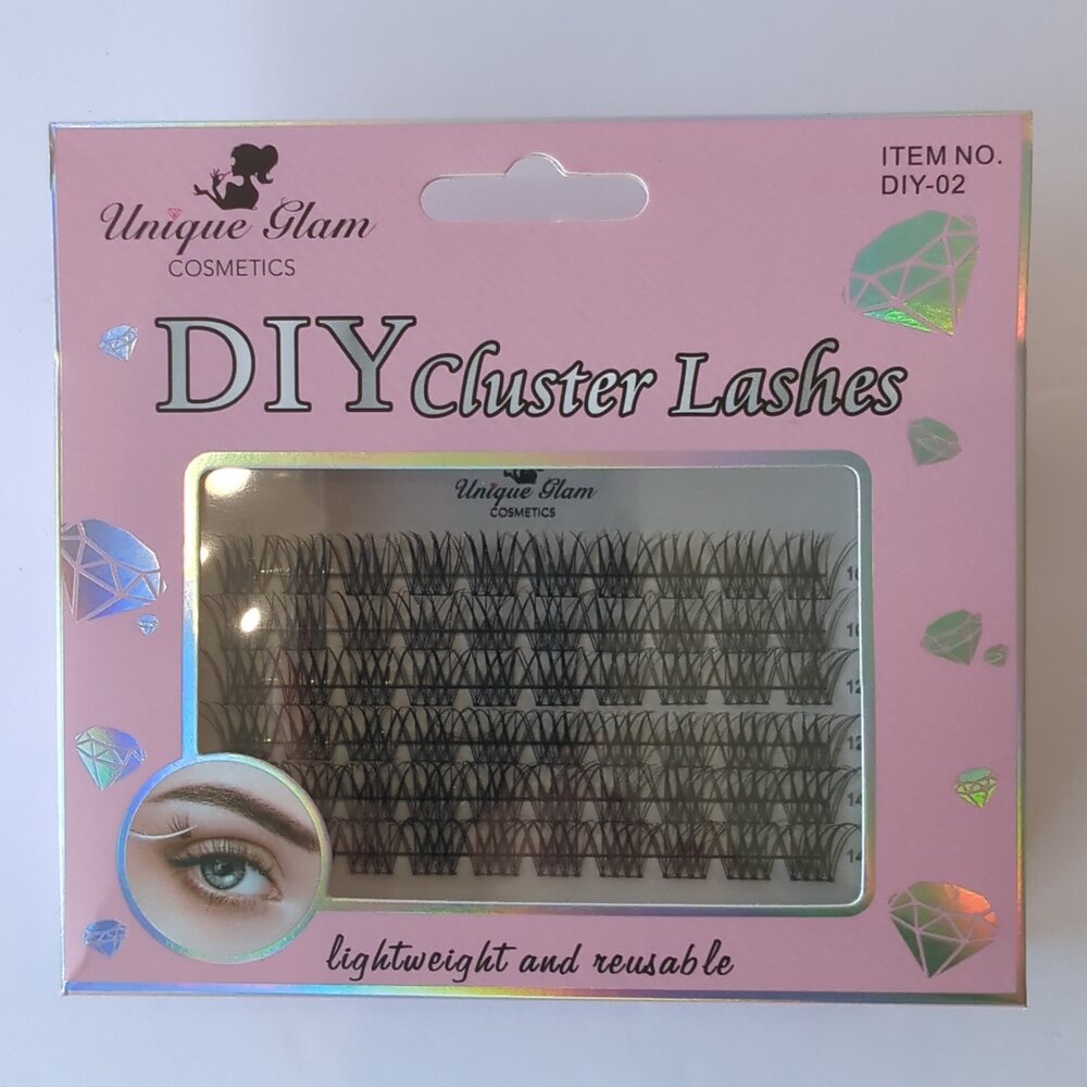 Unique Glam Cosmetics DIY Cluster Lashes