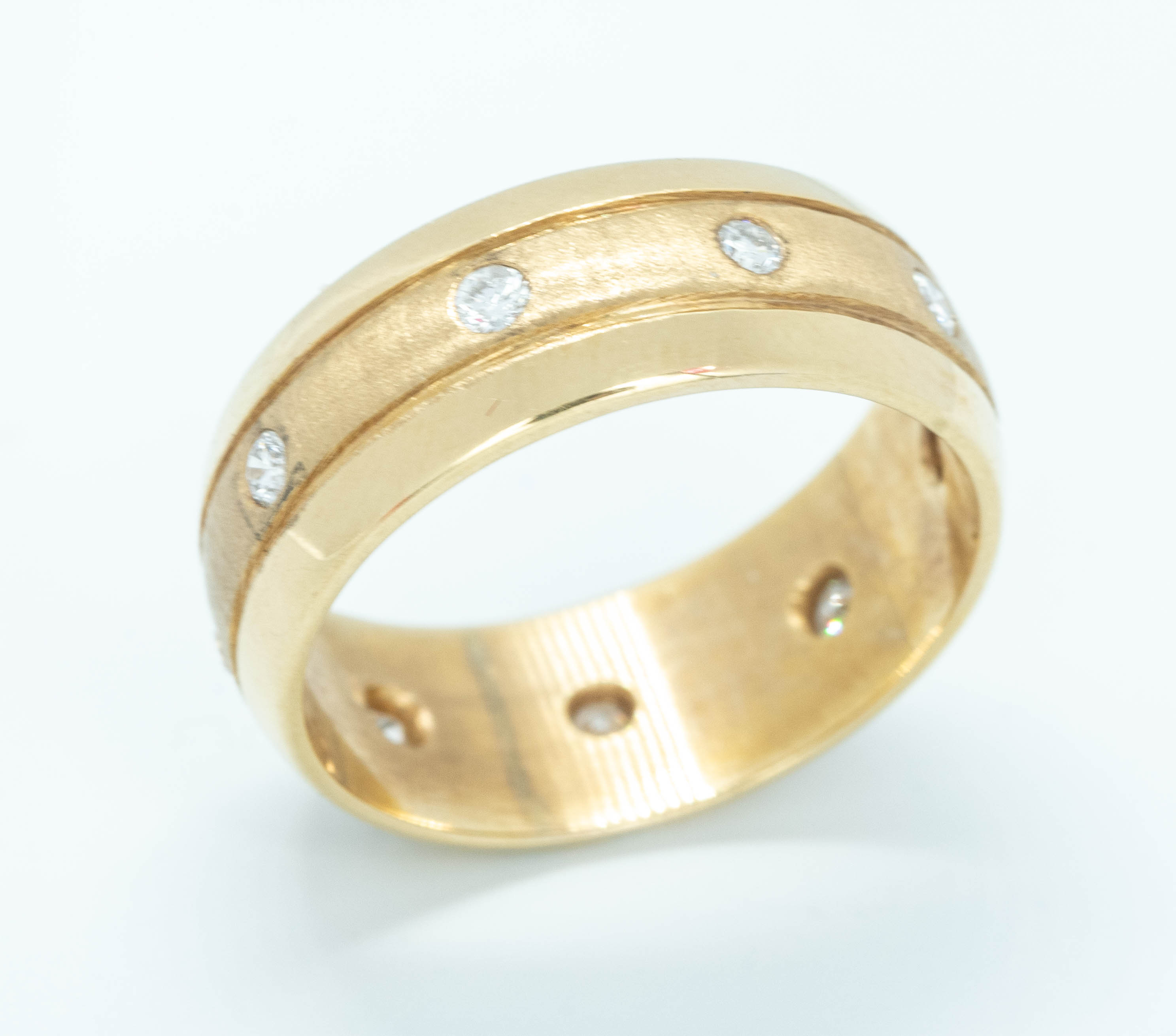Magic in Moonlight Men's 14K Wedding Band