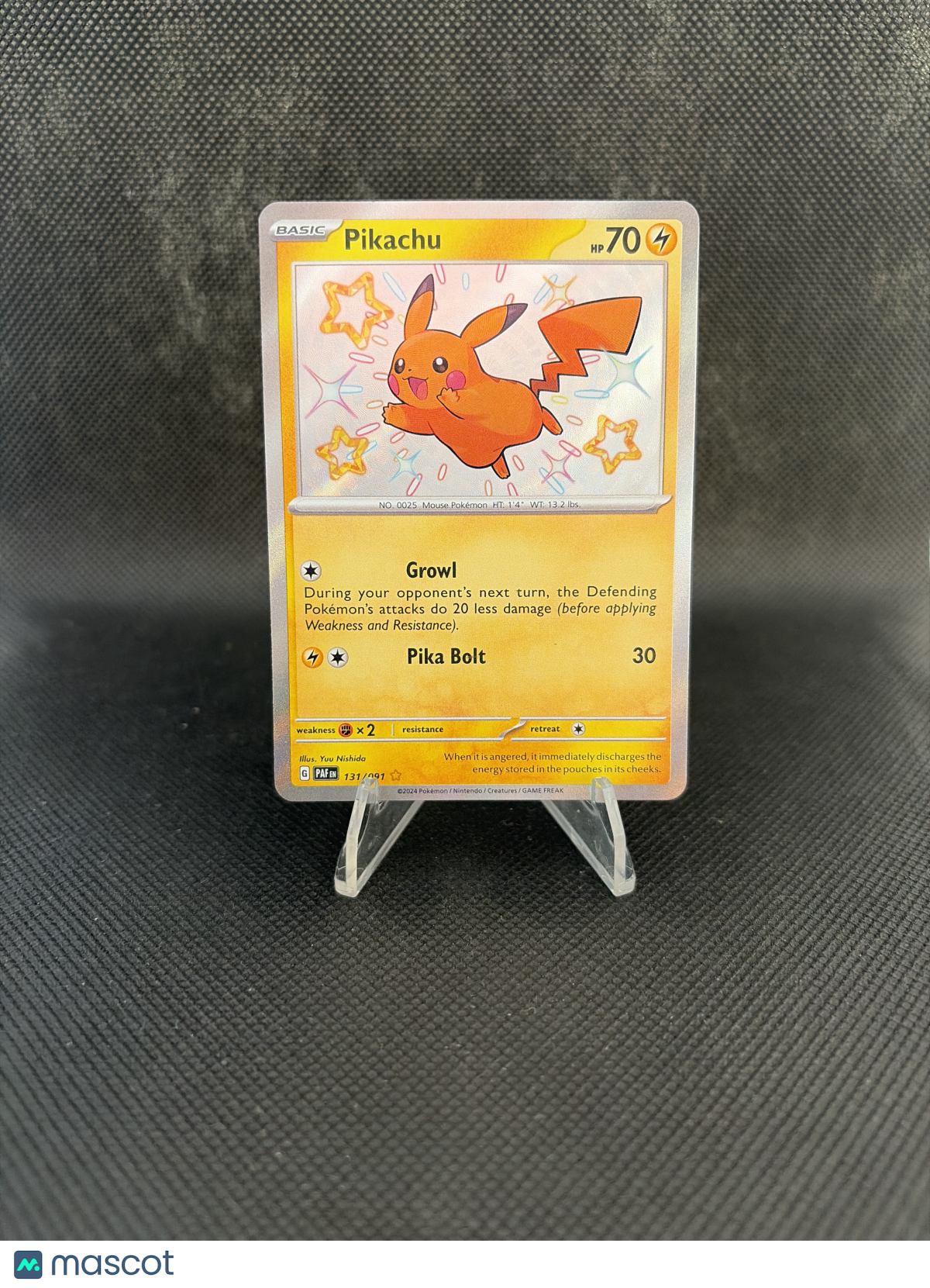 2024 Paldean Fates Pikachu shiny 131/091