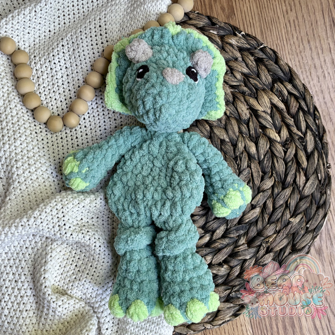 Triceratops Knotted Mini Snuggler preview image