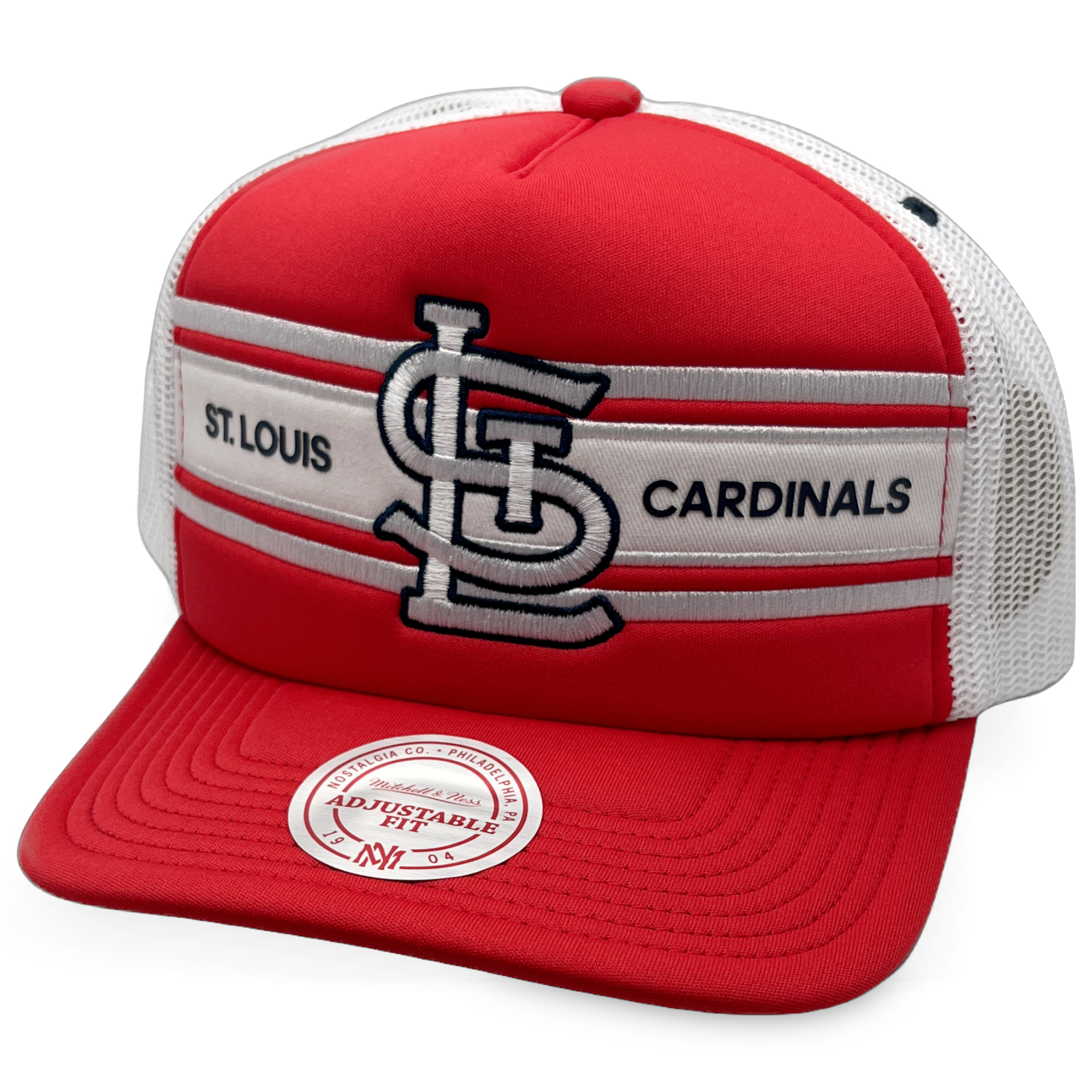 St. Louis Cardinals Retro Sideline Trucker Mitchell and Ness Snapback Hat