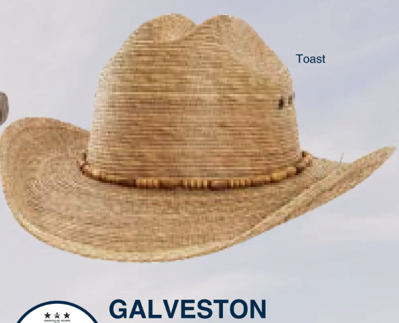 AHM Galveston Cowboy Straw Toast