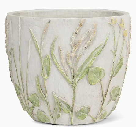 Wildflower Concrete Pot, 6.5"