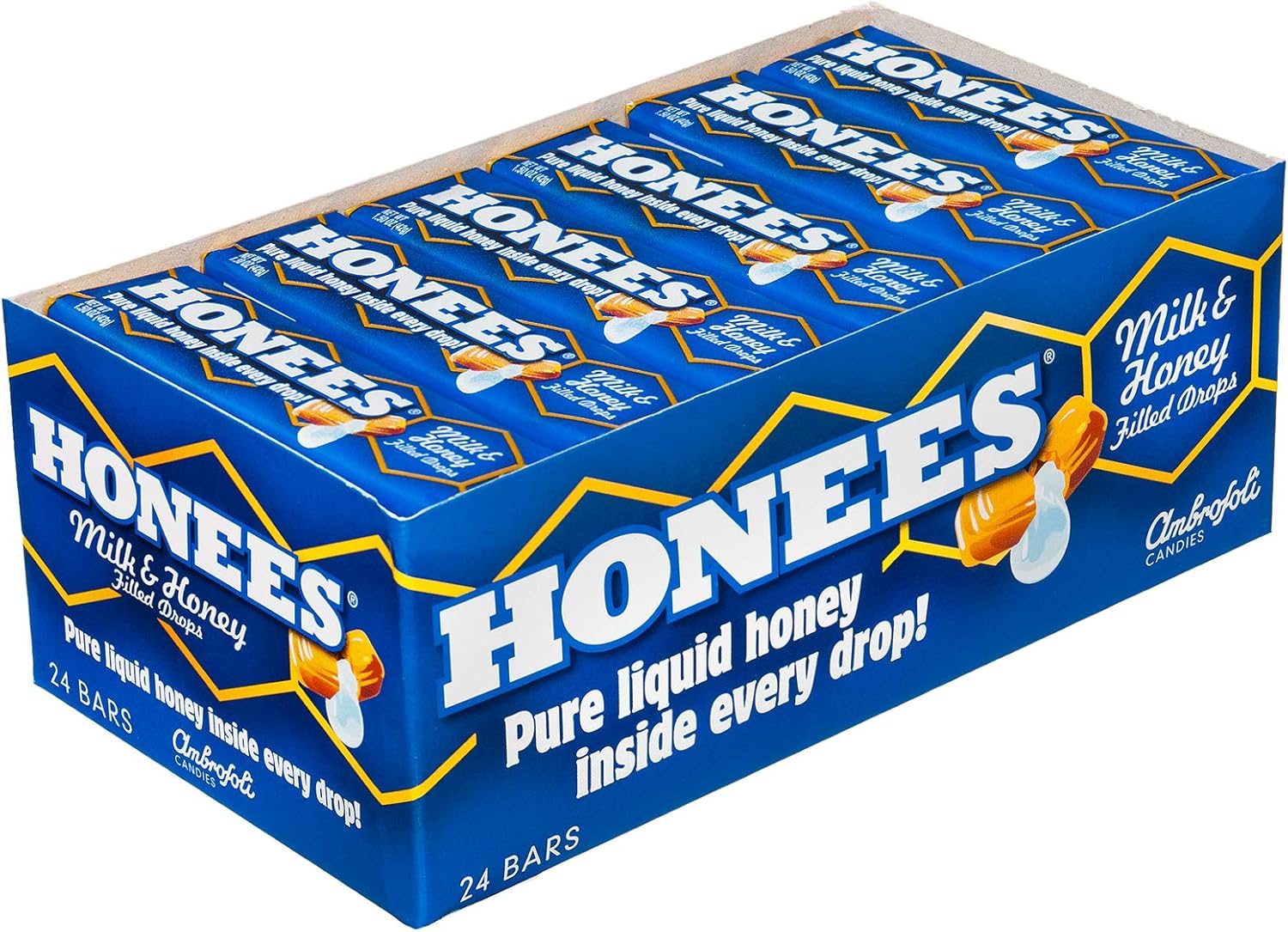 Honees Milk Honey Cough Drops 24ct