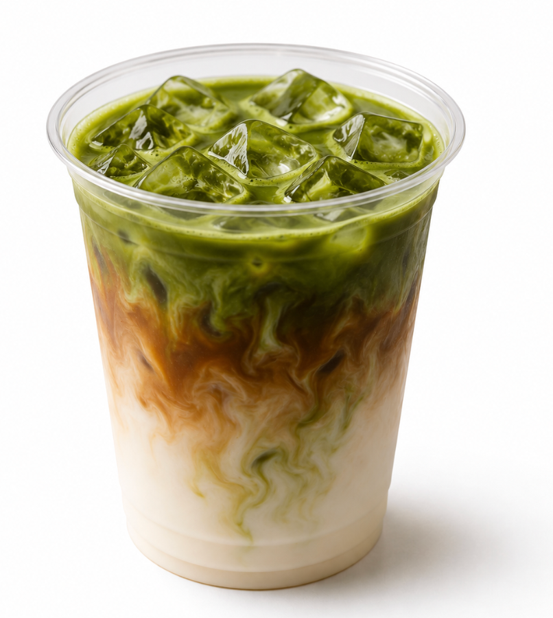 Matcha Coffee Latte