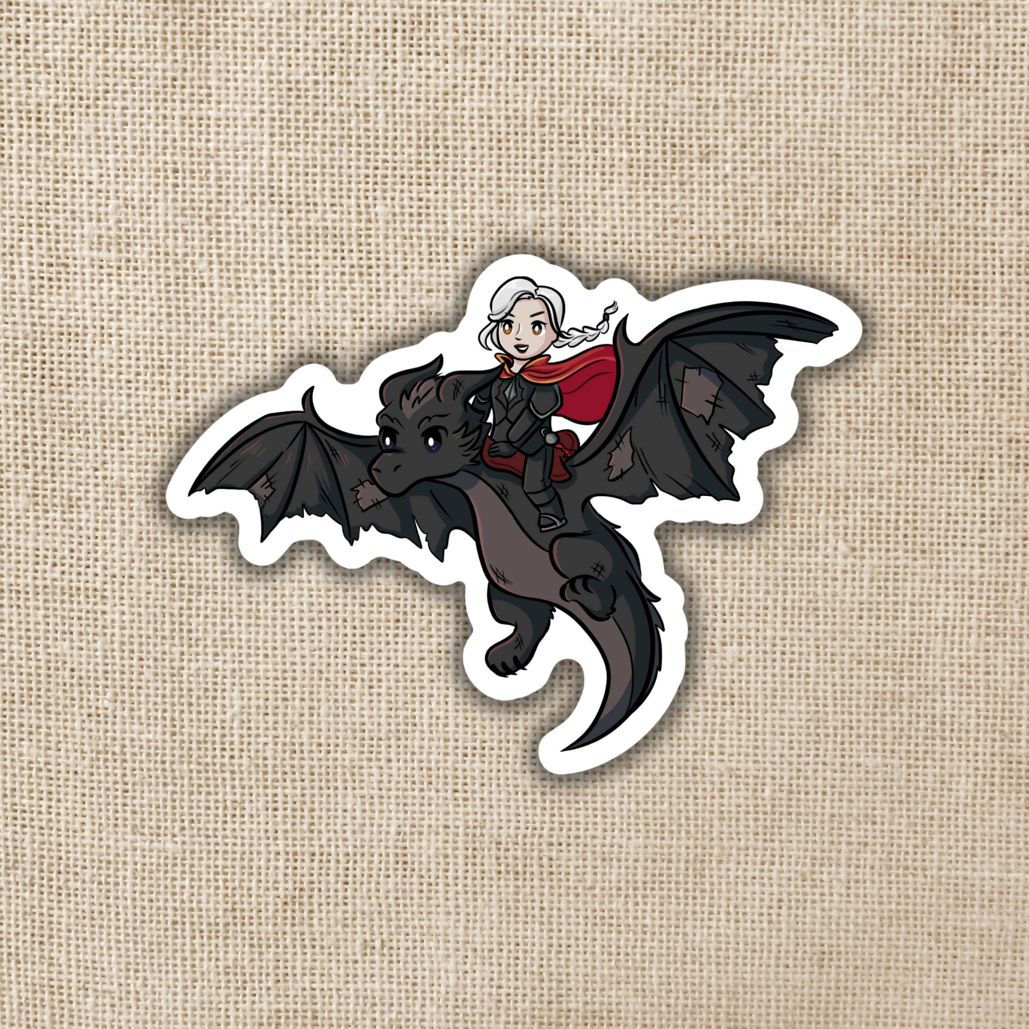 Manon Riding Abraxos Sticker | Throne of Glass Inspired