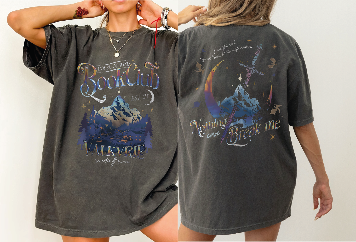 House Of Wind Book Club Shirt Blue Spruce, XL