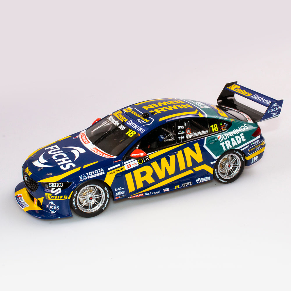 Mark Winterbottom 2021 OTR SuperSprint at The Bend Irwin Racing Holden ZB Commodore #18 Authentic Collectables 1:18 diecast