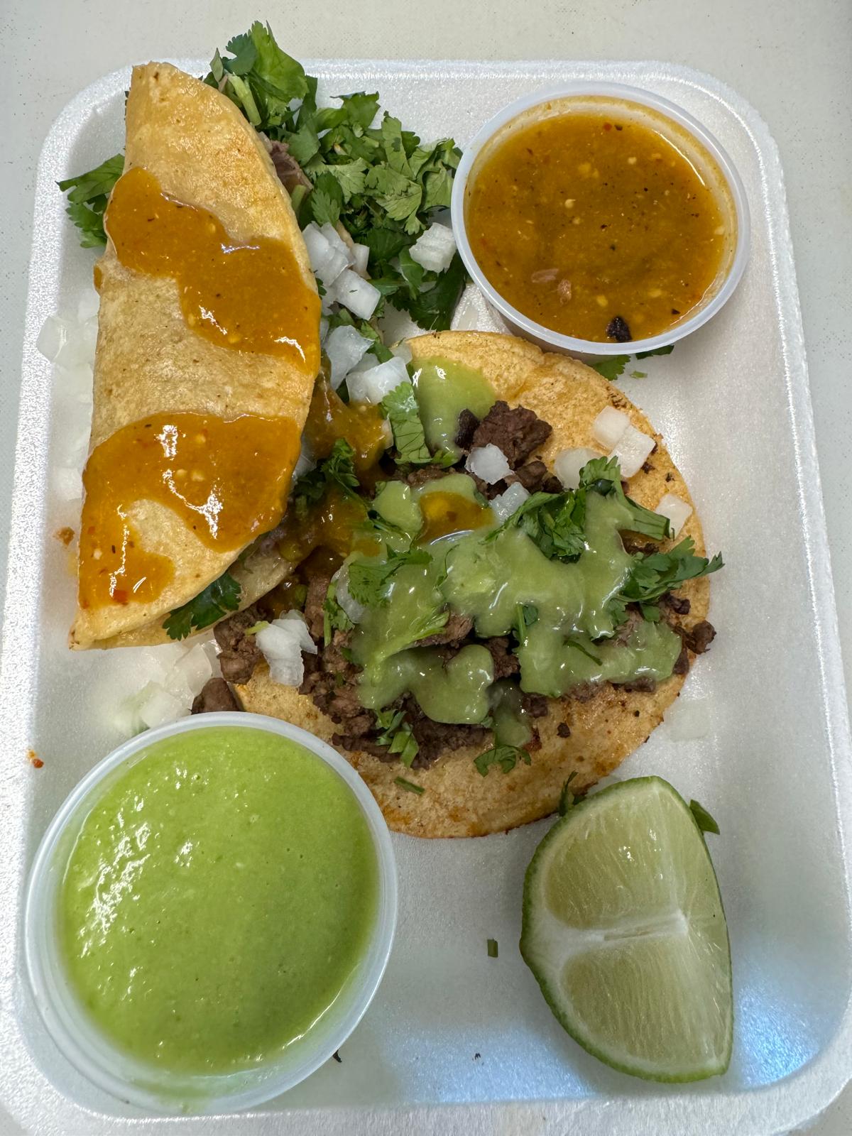 Taco al Vapor - Steam Meat Taco from Tacos del Valle