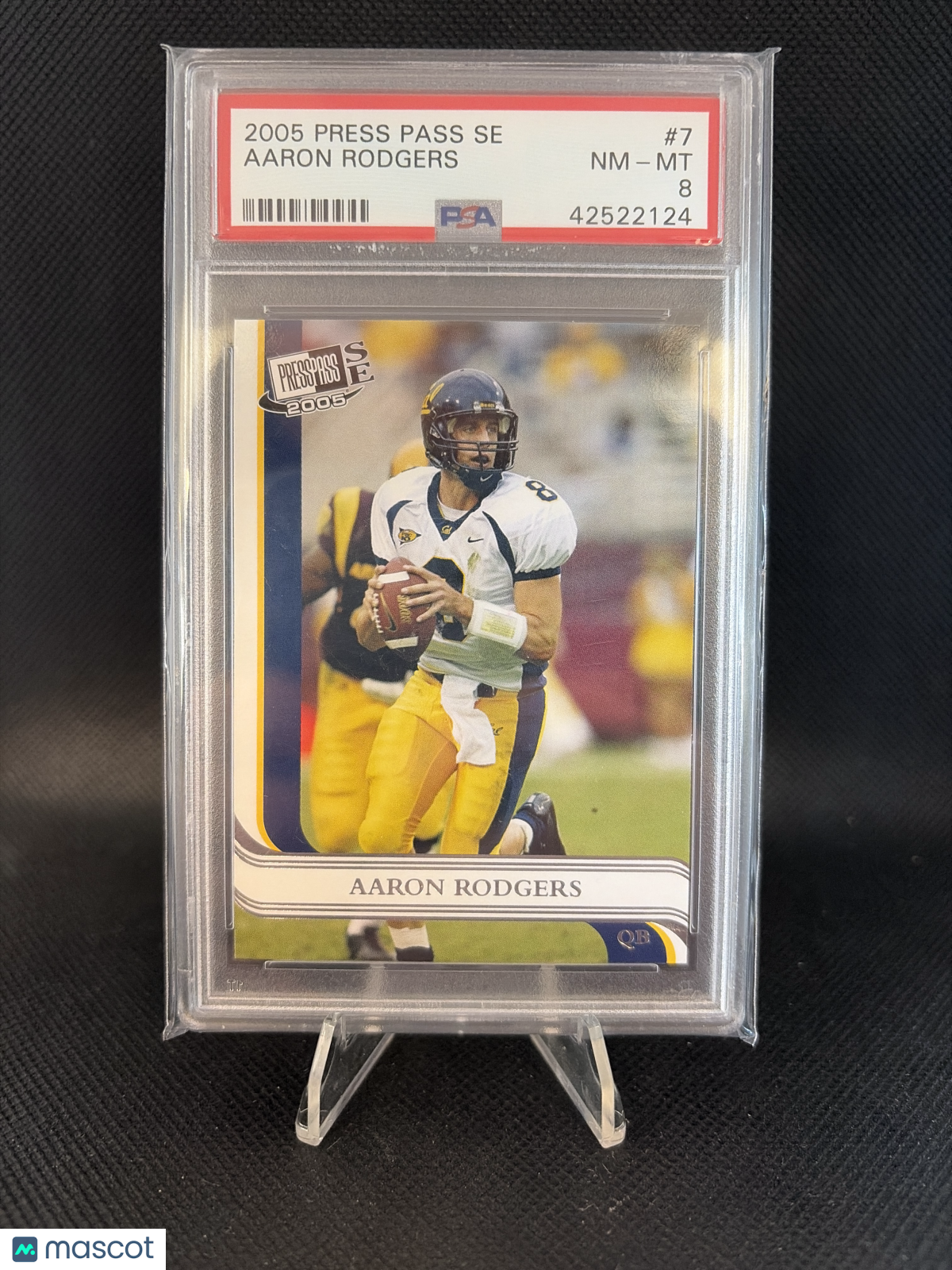 2005 Press Pass Se Aaron Rodgers PSA 8
