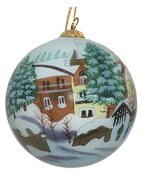 Hand painted Glass Ball Ornament from Art Studio Company