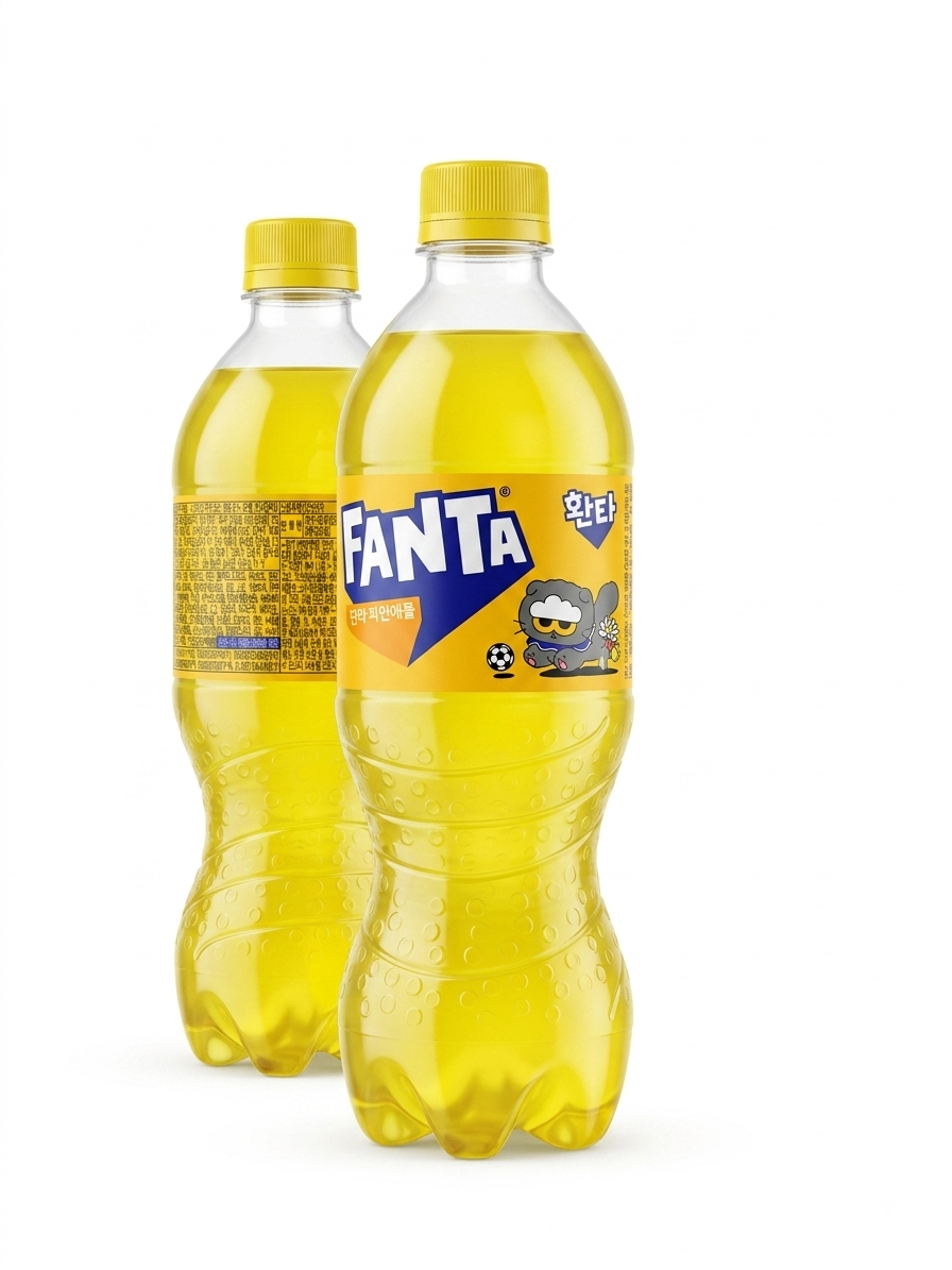 Fanta Korea Pineapple Soda Bottles 600ml 6 Pack