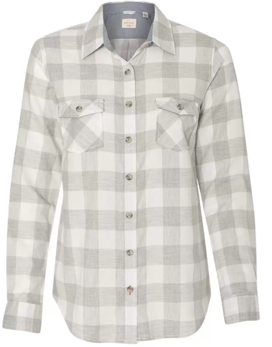 Ladies Flannel-GRAY
