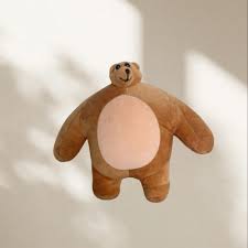 Small Head Large Body Buff Bear Stuffed Animal