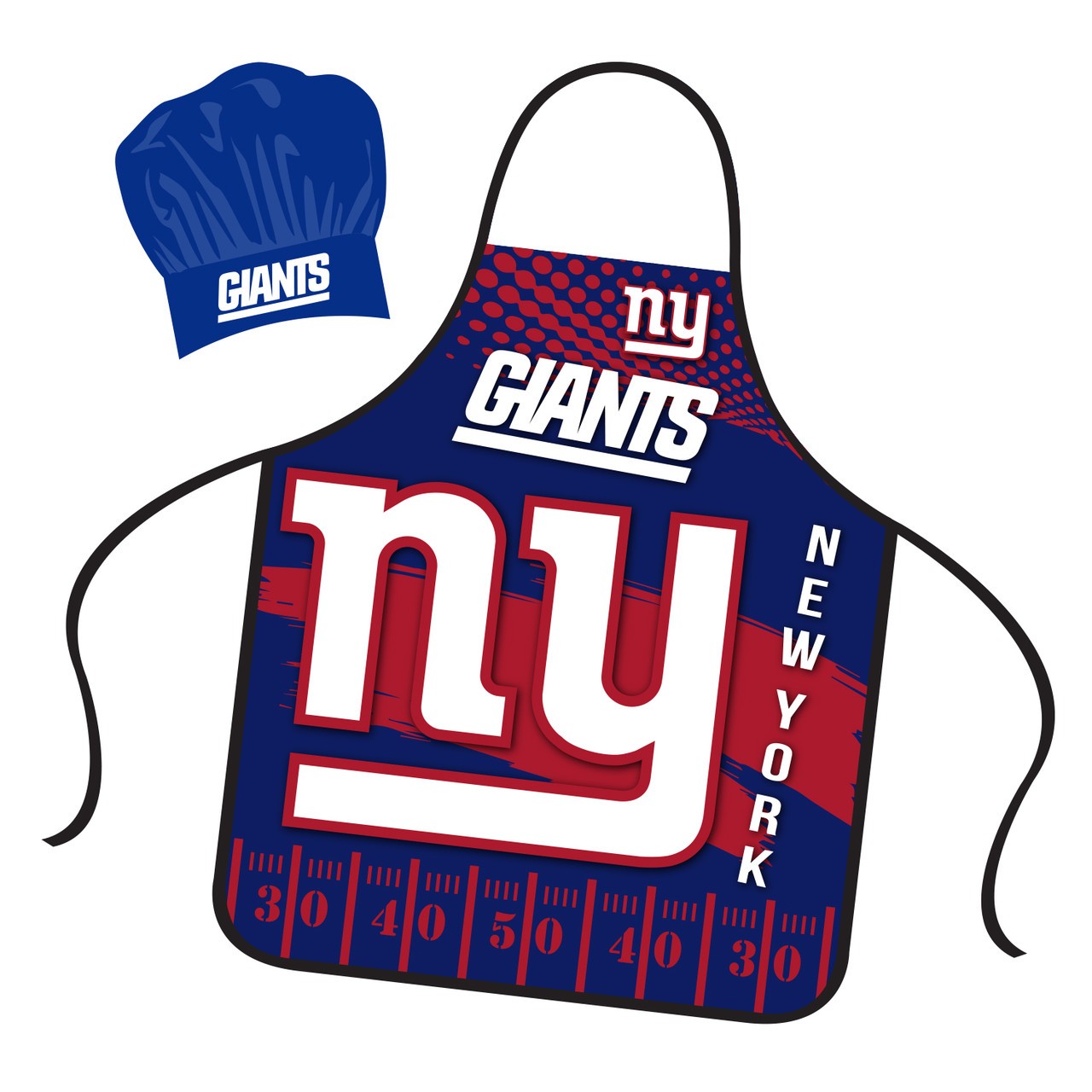 New York Giants Mojo Apron and Chef Hat Set