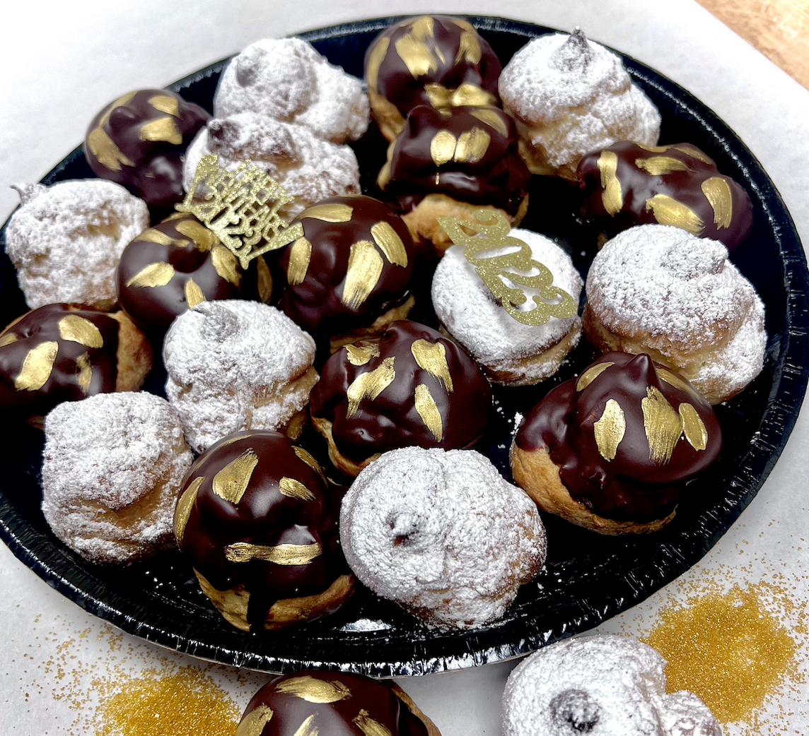 NYE Cream Puff Tray